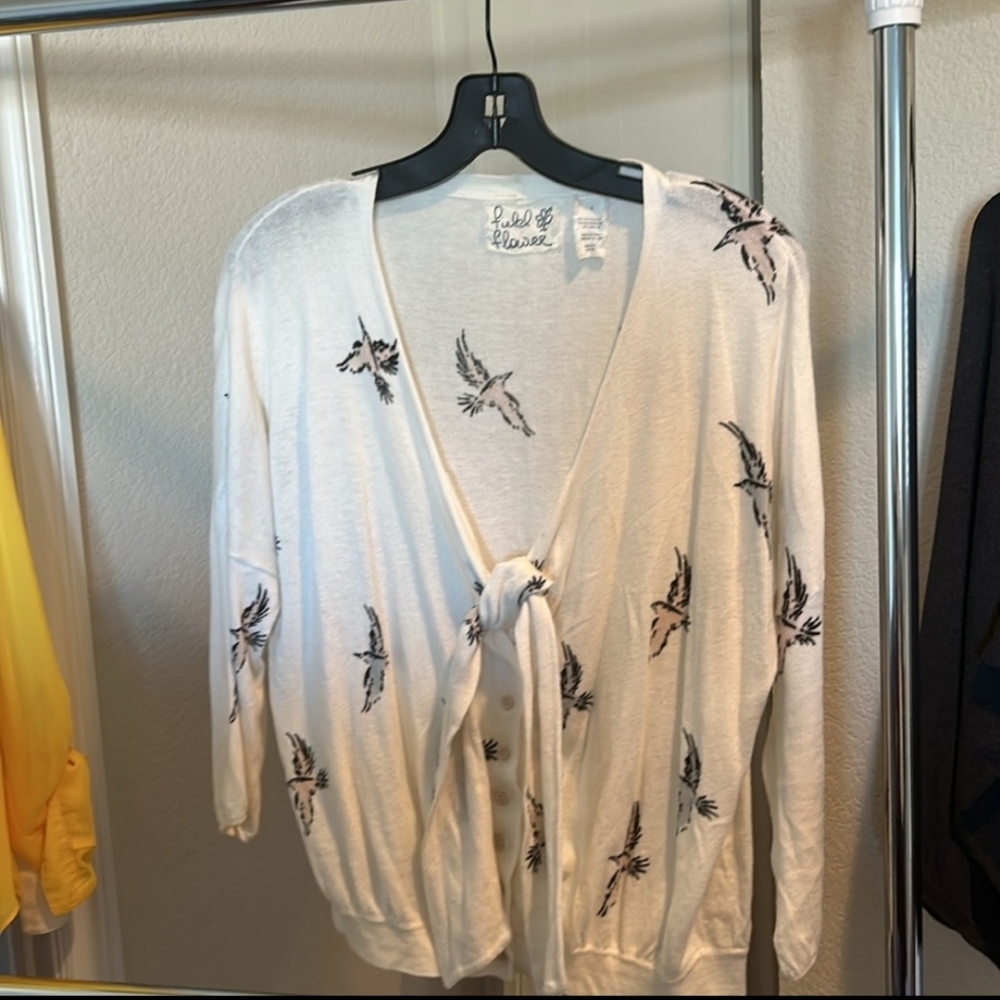 Anthroplogie Field of flowers brand, cardigan. Size small.